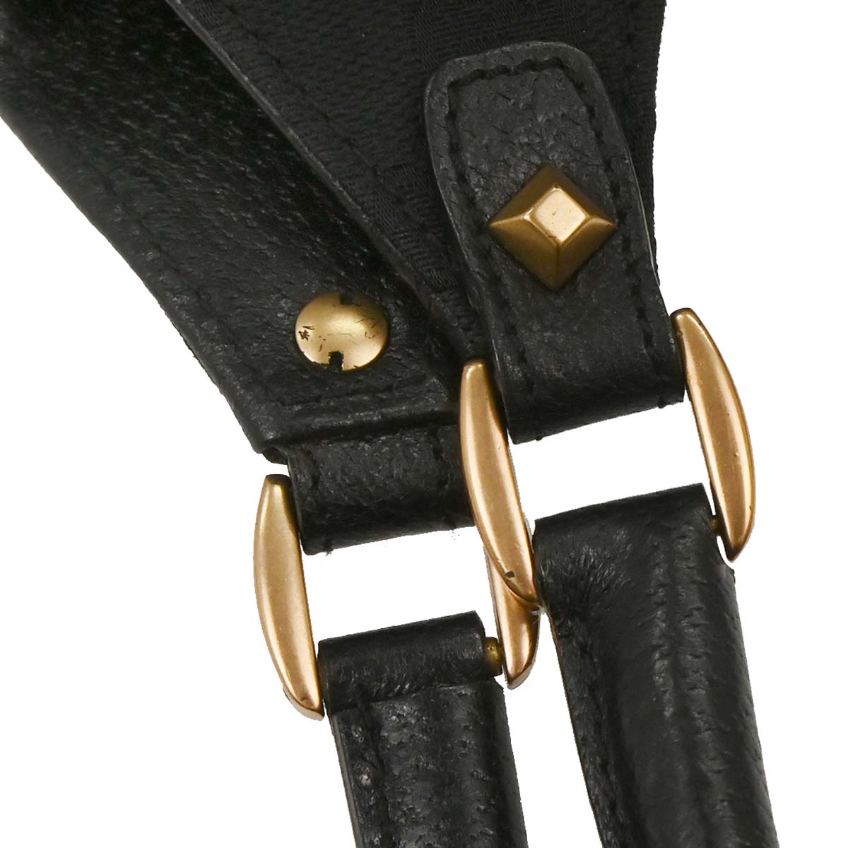 Gucci Black GG Canvas Jackie Handbag
