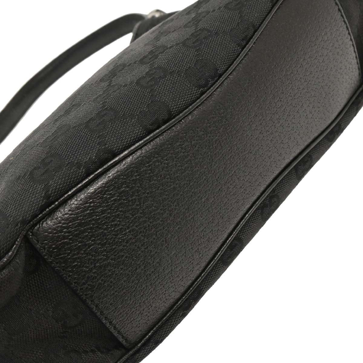 Gucci Black GG Canvas Handbag