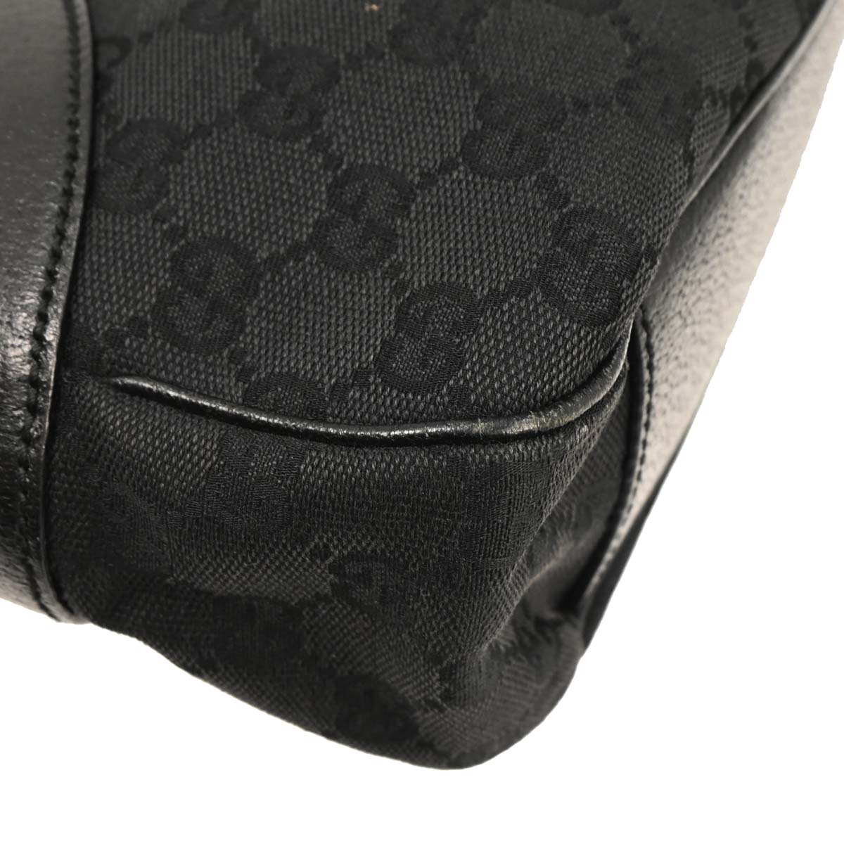 Gucci Black GG Canvas Handbag