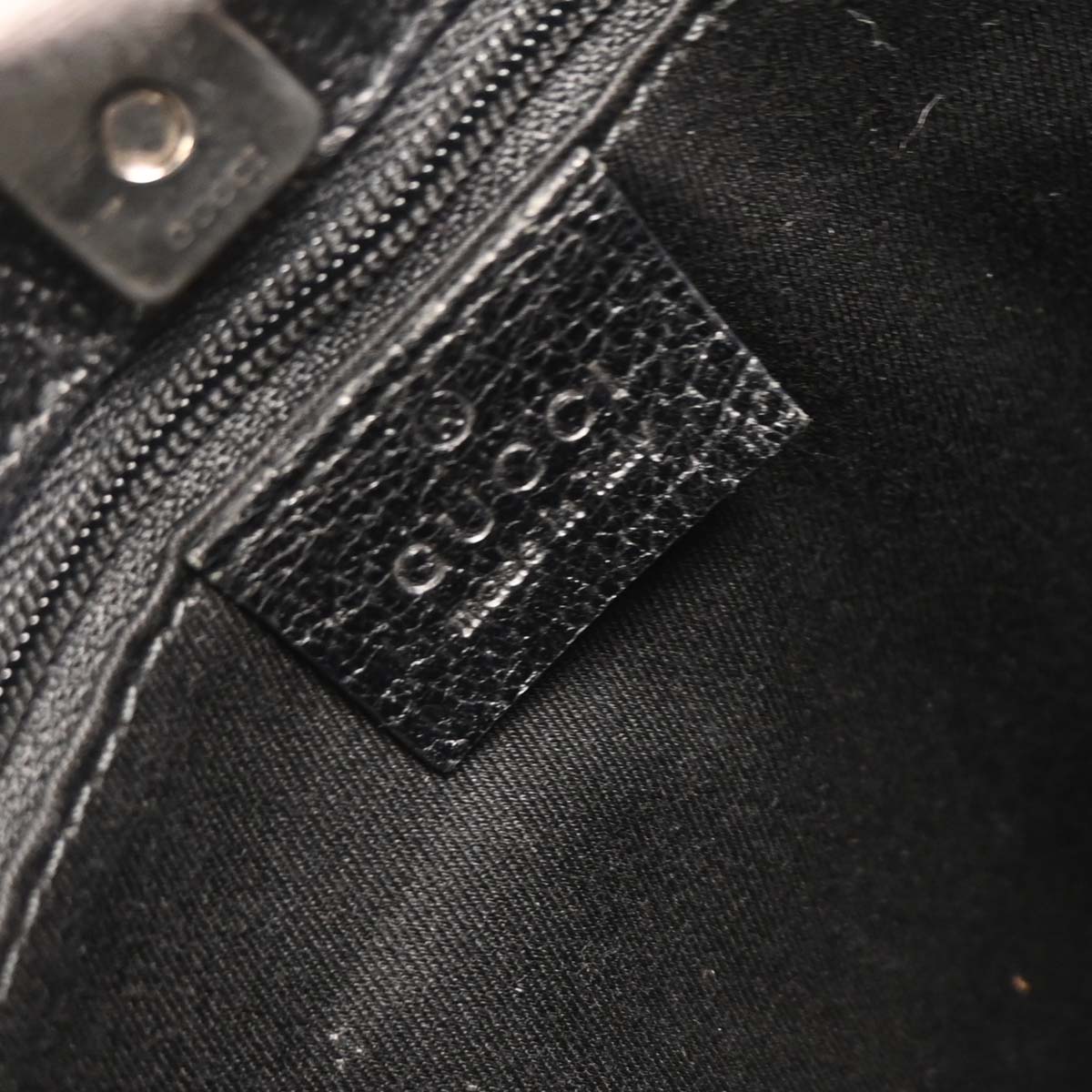 Gucci Black GG Canvas Handbag