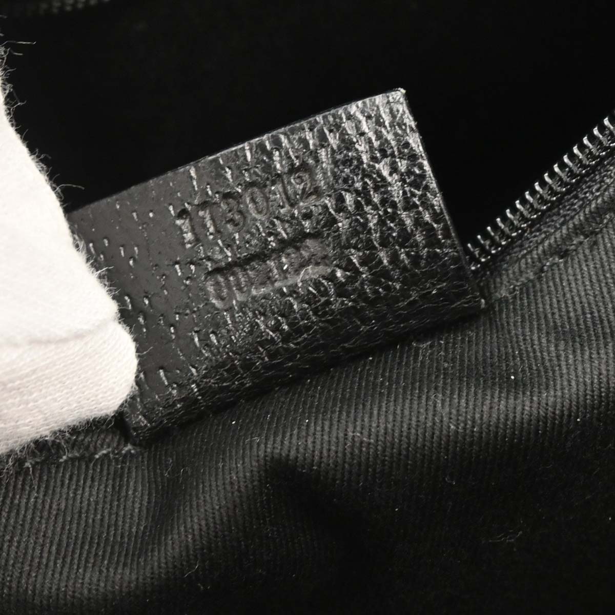 Gucci Black GG Canvas Handbag