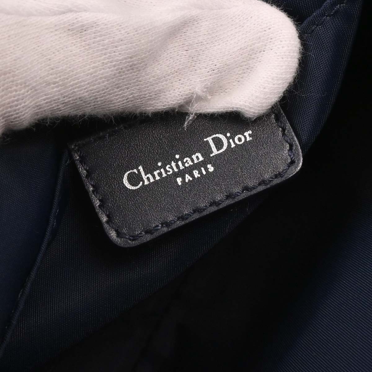 Christian Dior Navy Trotter Handbag