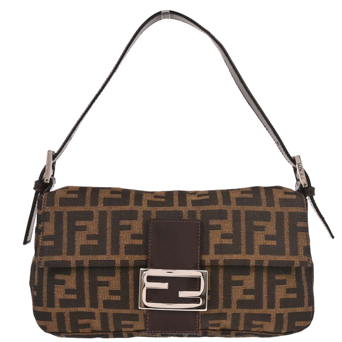 Fendi Brown Zucca Baguette Handbag