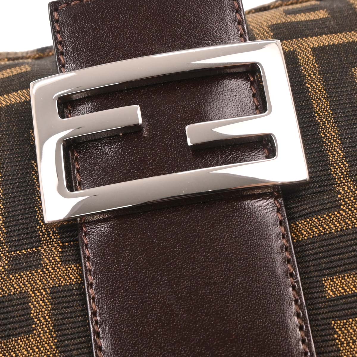 Fendi Brown Zucca Baguette Handbag