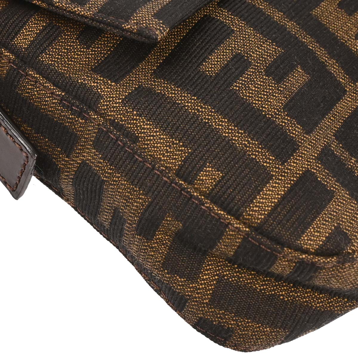 Fendi Brown Zucca Baguette Handbag