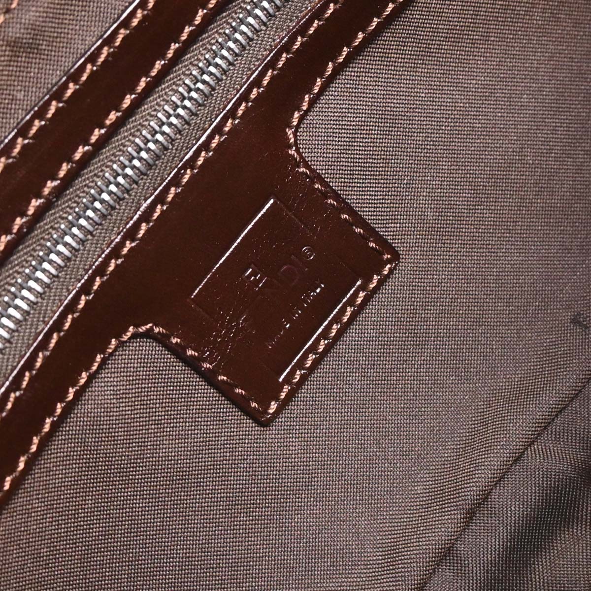 Fendi Brown Zucca Baguette Handbag