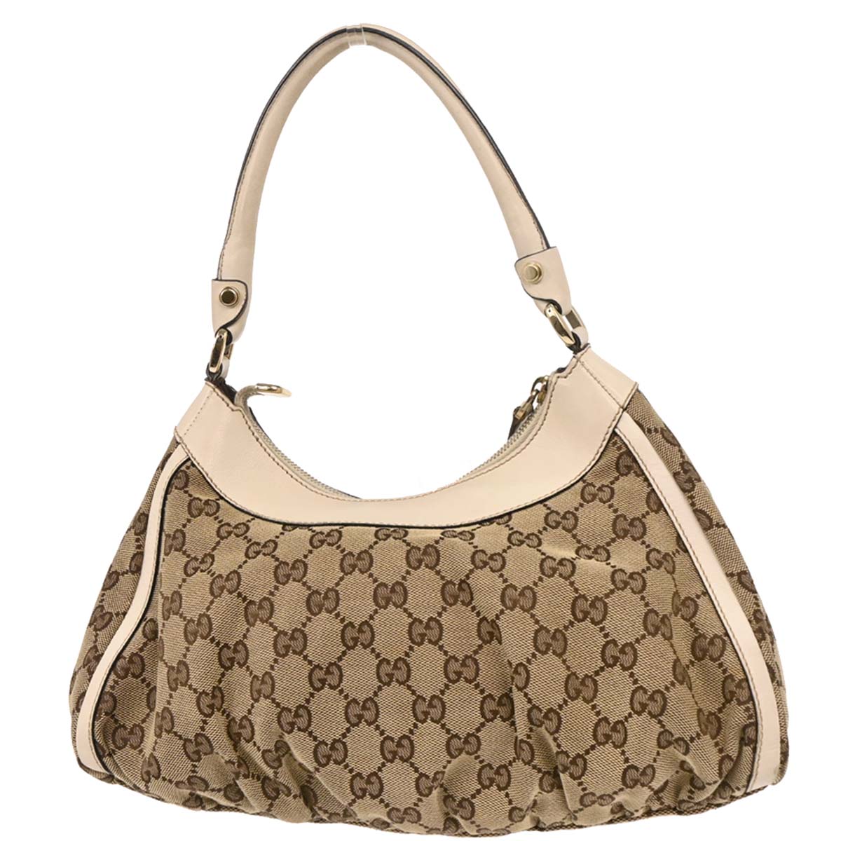 Gucci Beige GG Canvas Abbey D Ring Handbag