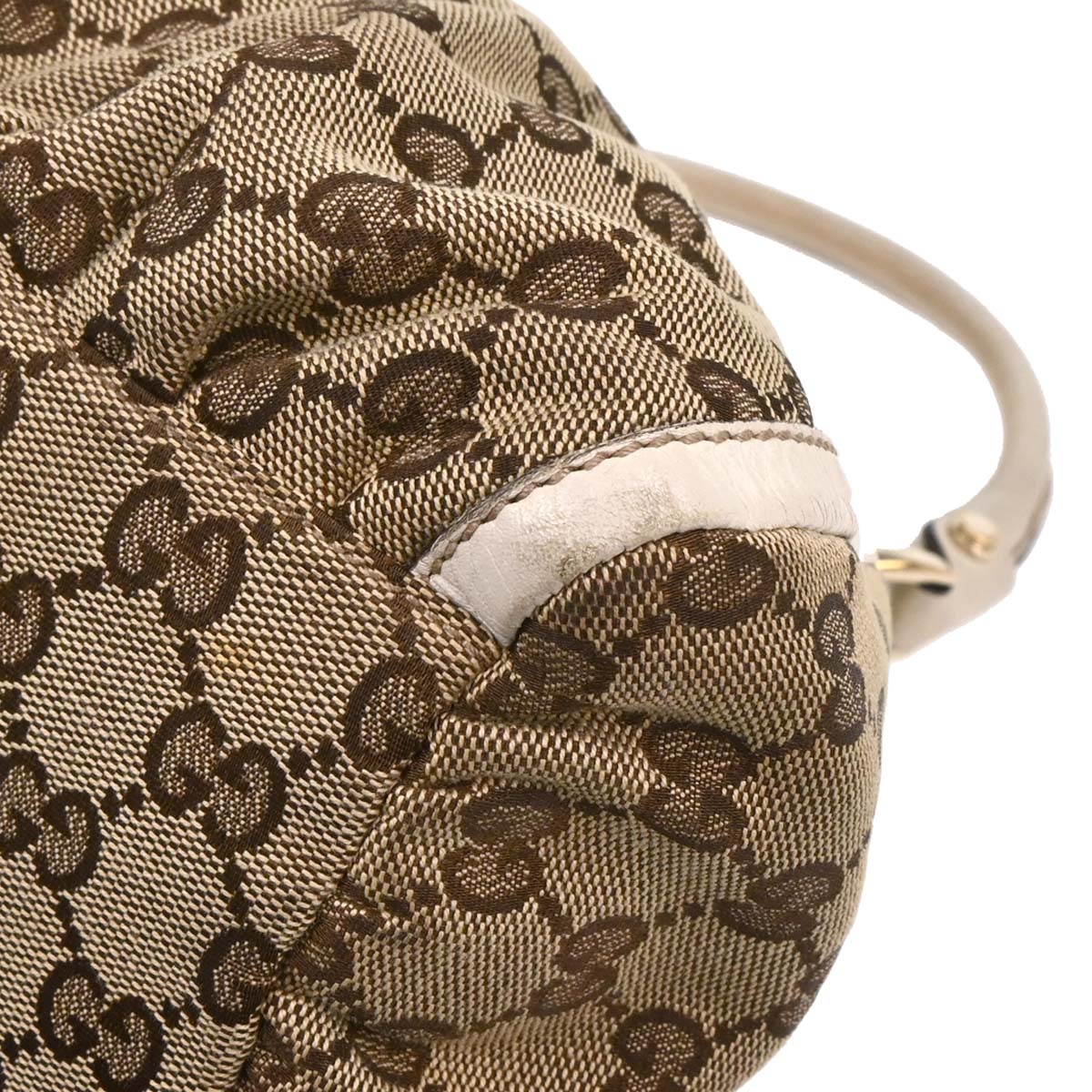 Gucci Beige GG Canvas Abbey D Ring Handbag