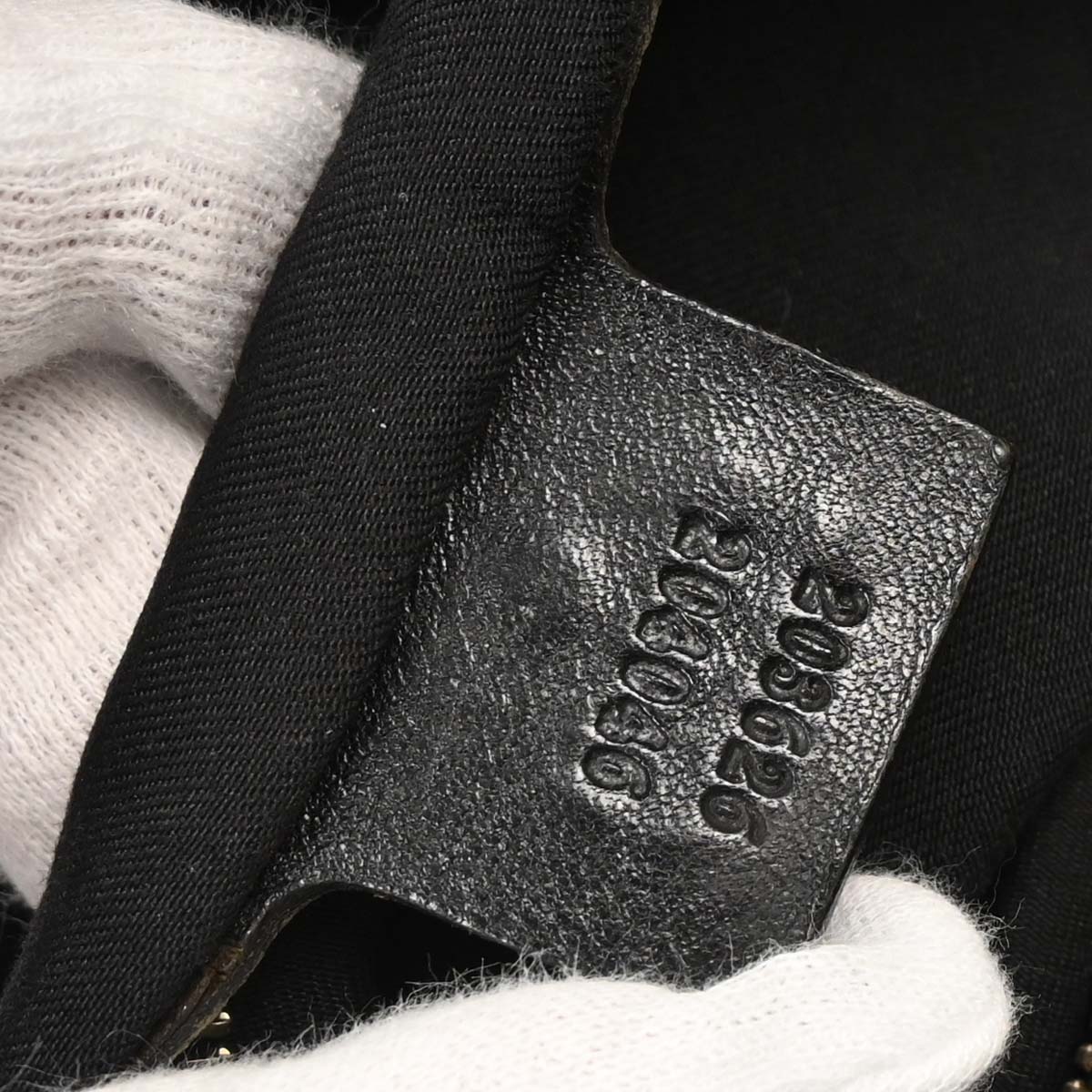 Gucci Black Canvas GG Tote Handbag