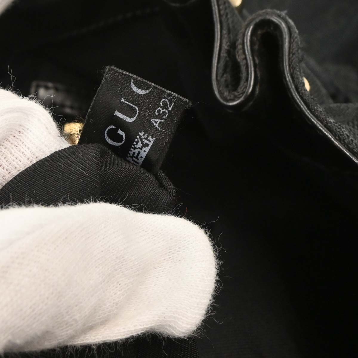 Gucci Black Canvas GG Tote Handbag
