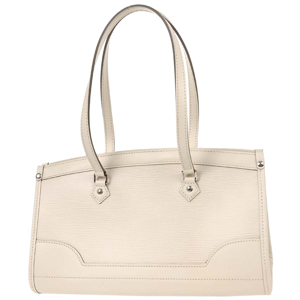 Louis Vuitton 2008 White Epi Madeleine PM Shoulder Bag M5933J