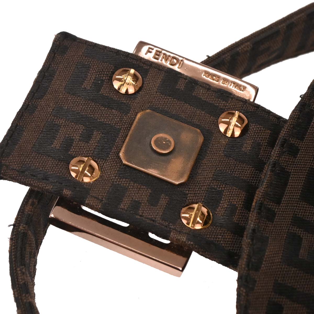 Fendi Brown Zucchino Handbag