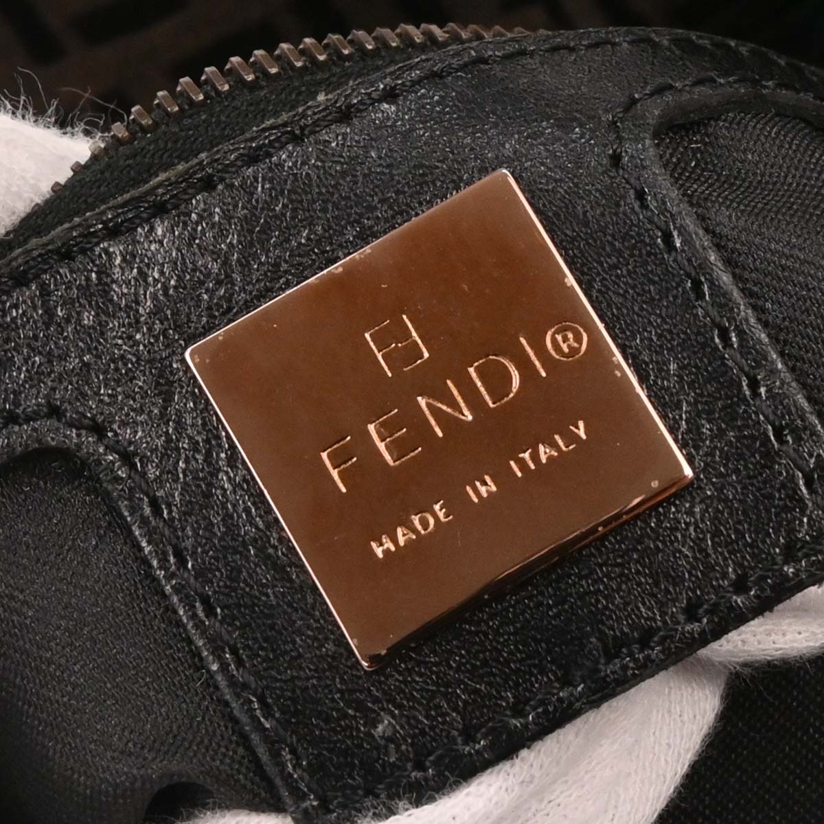 Fendi Brown Zucchino Handbag