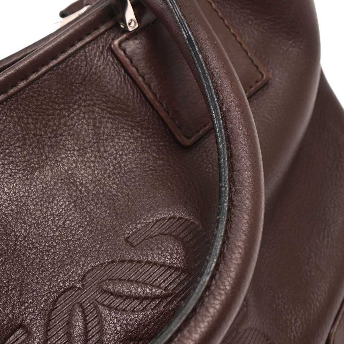 Loewe Brown Fusta 30 Leather Tote Handbag