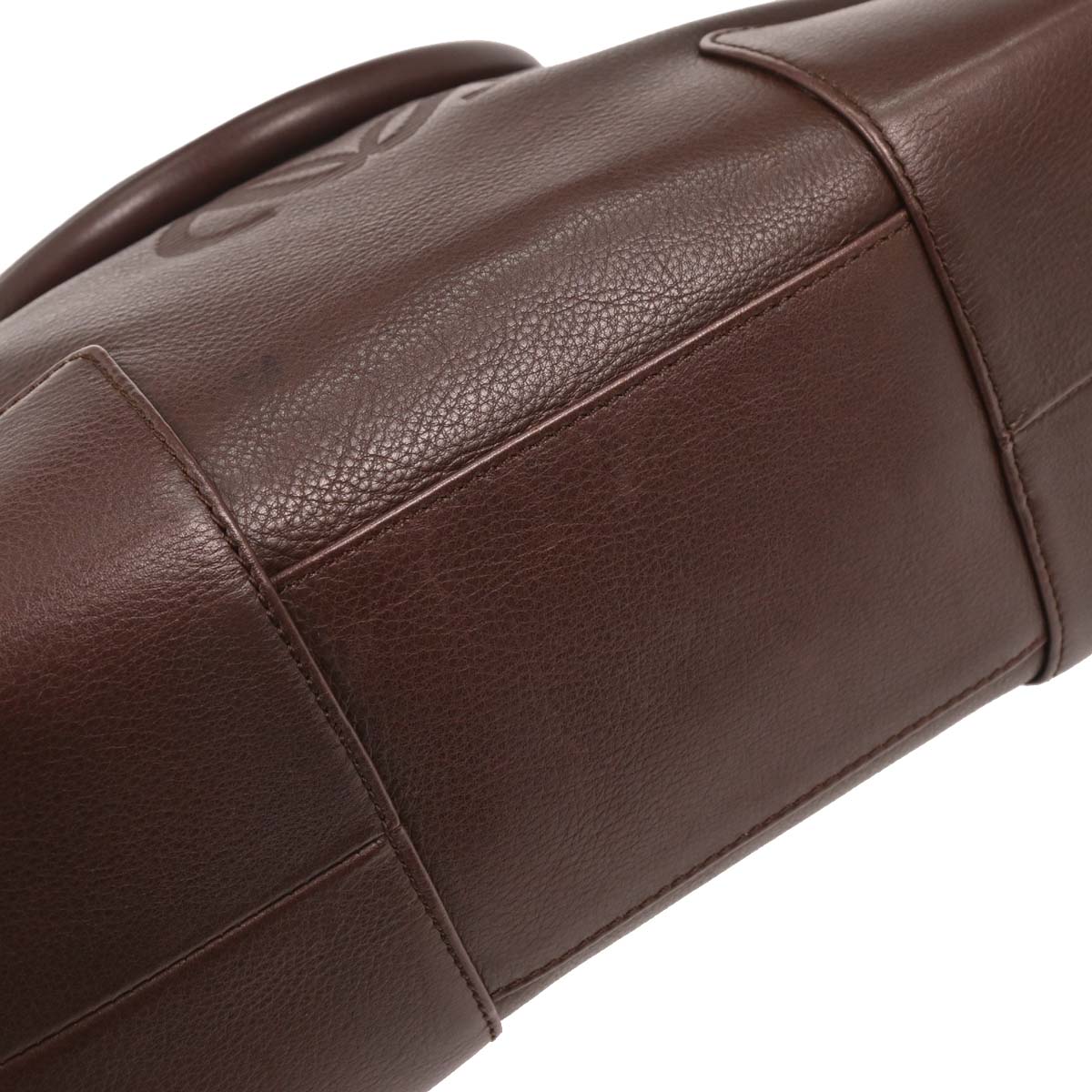 Loewe Brown Fusta 30 Leather Tote Handbag