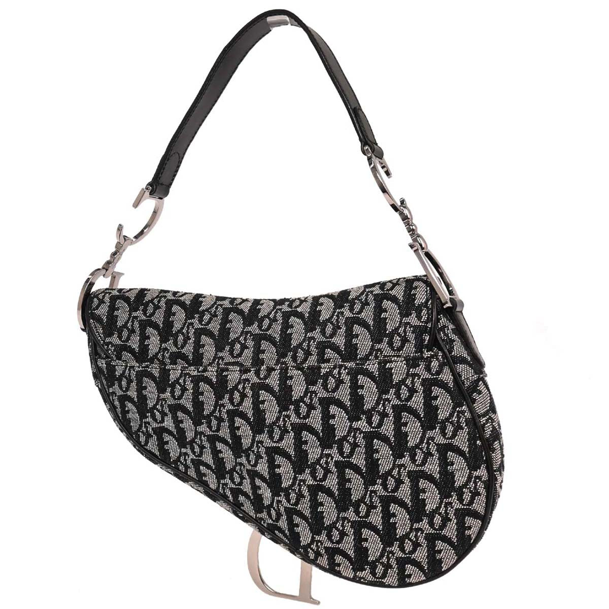 Christian Dior Black Trotter Saddle Handbag