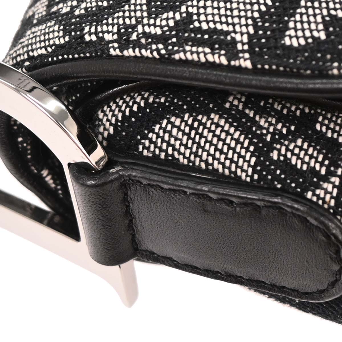 Christian Dior Black Trotter Saddle Handbag