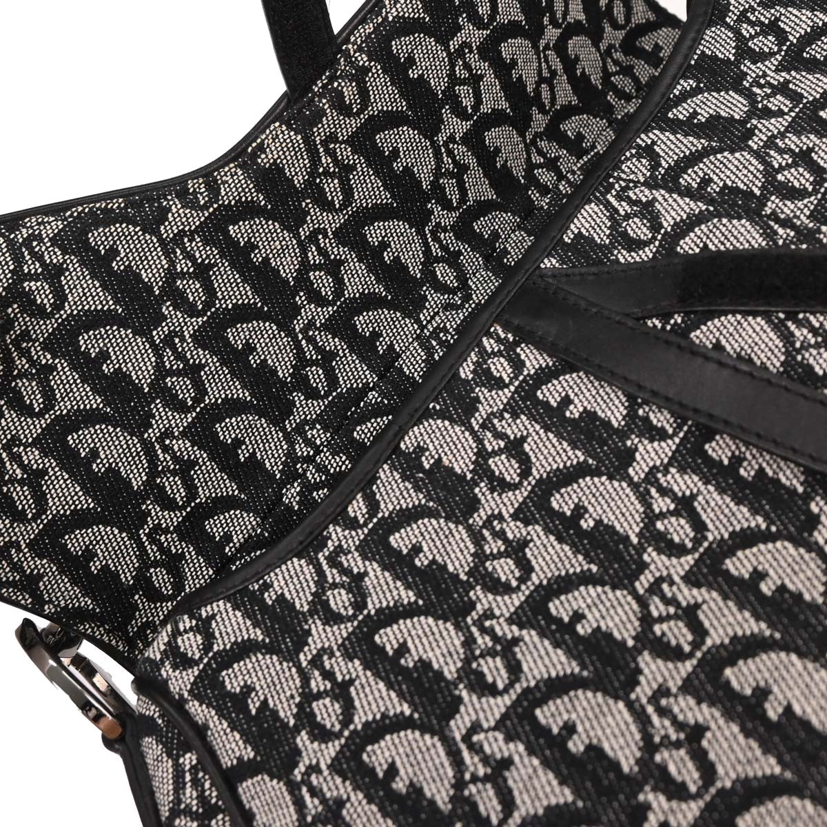 Christian Dior Black Trotter Saddle Handbag