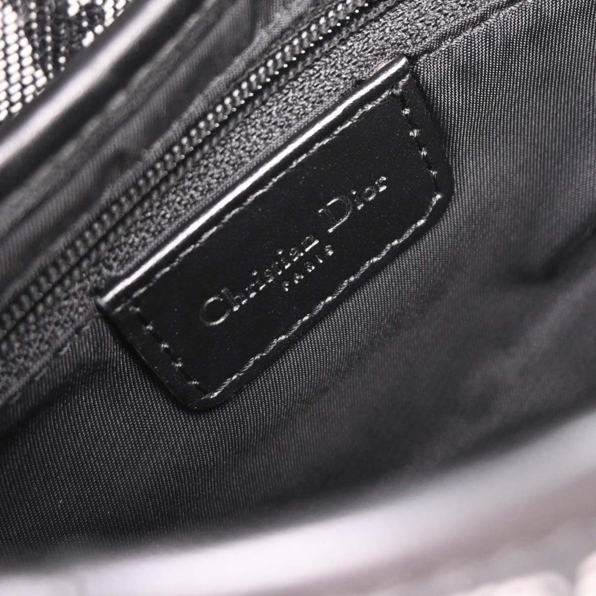 Christian Dior Black Trotter Saddle Handbag