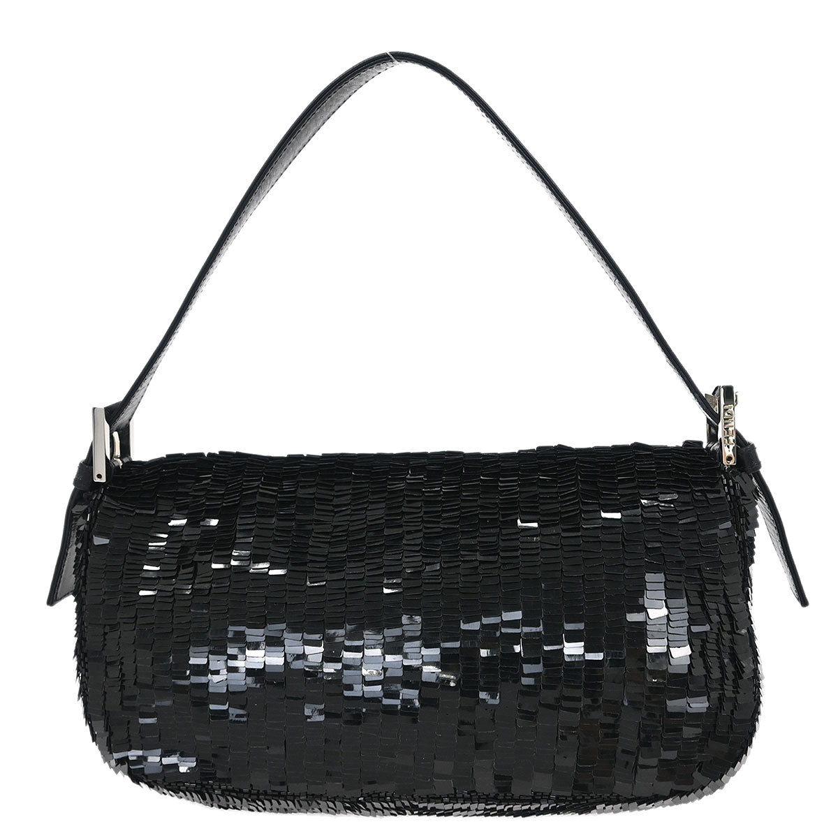 Fendi * Black Sequins Baguette Handbag