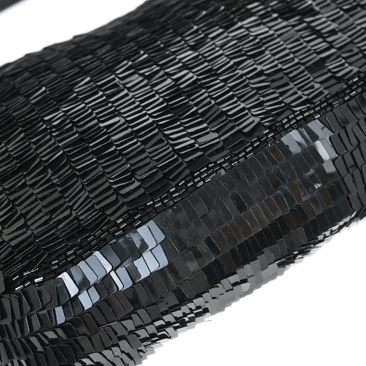 Fendi * Black Sequins Baguette Handbag