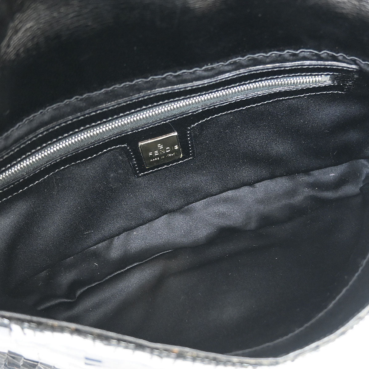 Fendi * Black Sequins Baguette Handbag