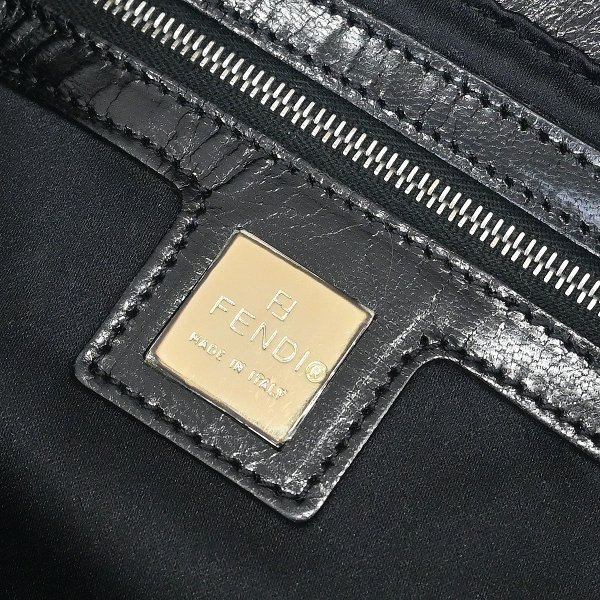 Fendi * Black Sequins Baguette Handbag