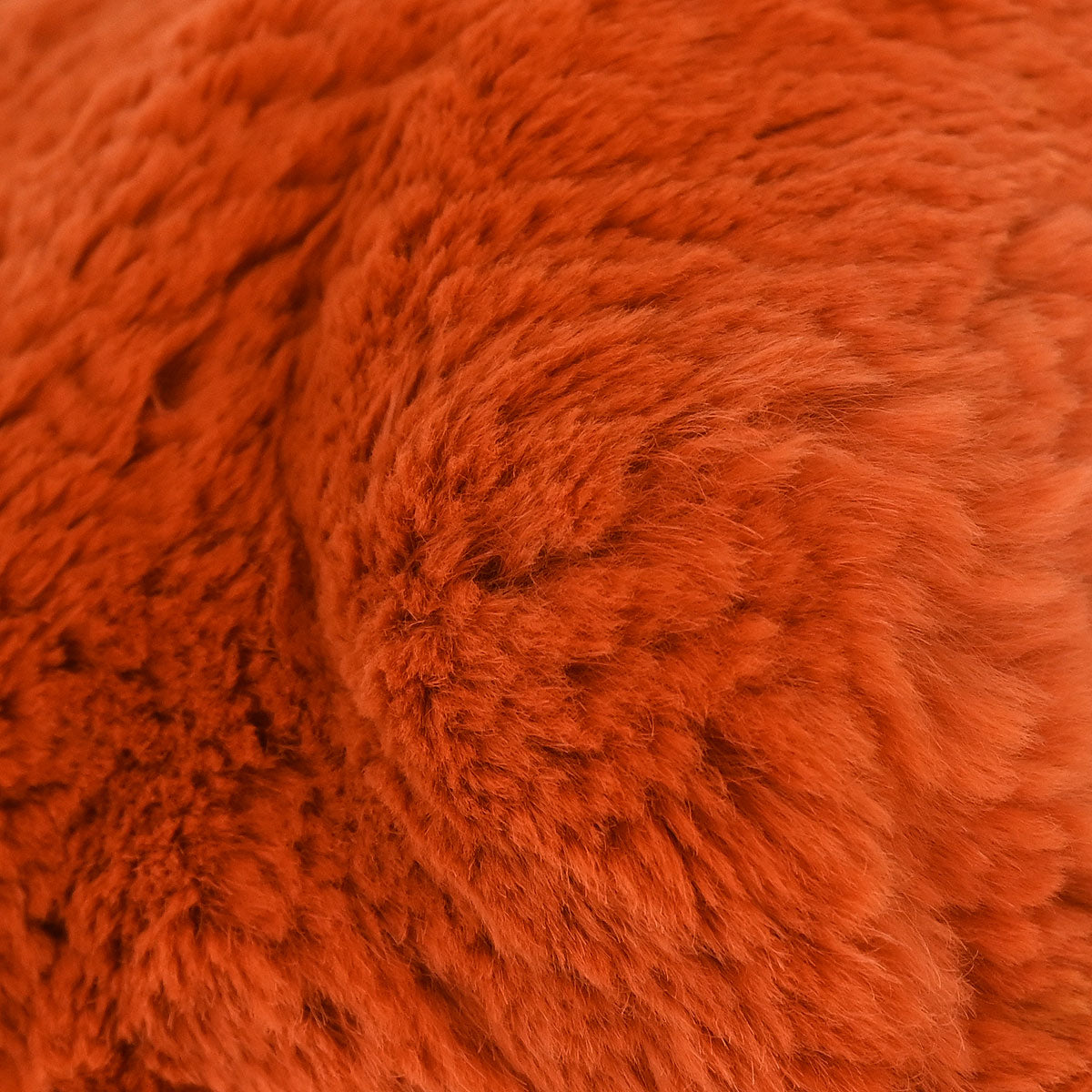 Chanel 2000-2001* Orange Rabbit Fur Tote Chain Handbag