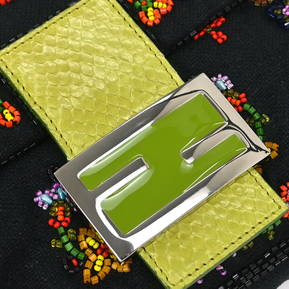 Fendi Beige Zucca Baguette Handbag