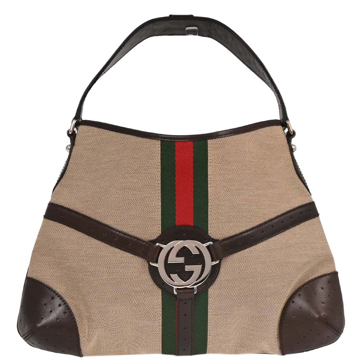 Gucci Brown Interlocking G Sherry Shoulder Bag