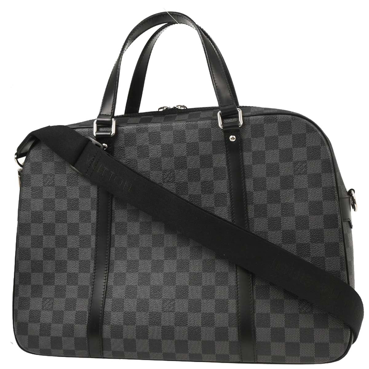 Louis Vuitton 2008 Damier Graphite Yohn 2way Shoulder Briefcase Handbag N48118