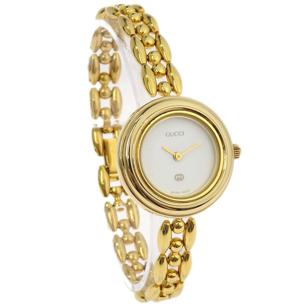 Gucci 1100-L Change Bezel Chameleon Quartz Watch SS