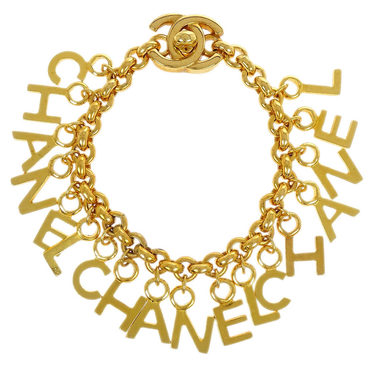 Chanel Turnlock Gold Bracelet 96P