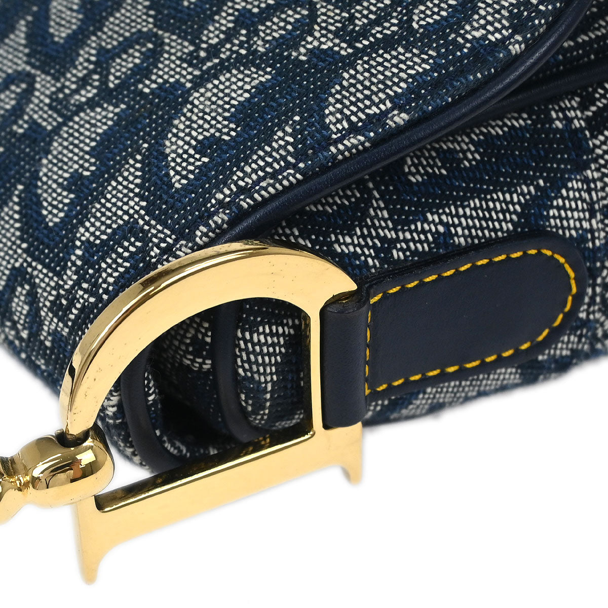 Christian Dior Navy Trotter Saddle Handbag