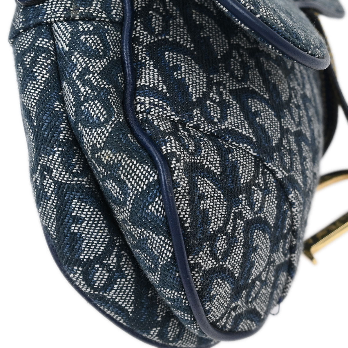 Christian Dior Navy Trotter Saddle Handbag