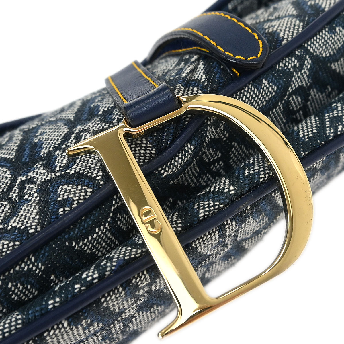 Christian Dior Navy Trotter Saddle Handbag