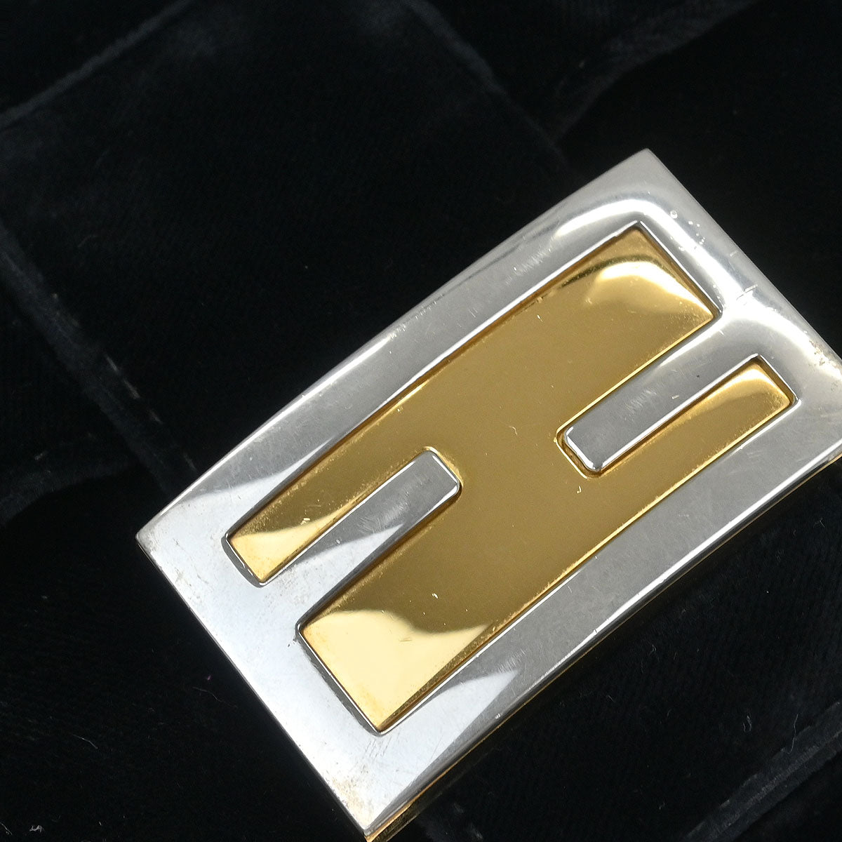 Fendi Black Velvet Handbag