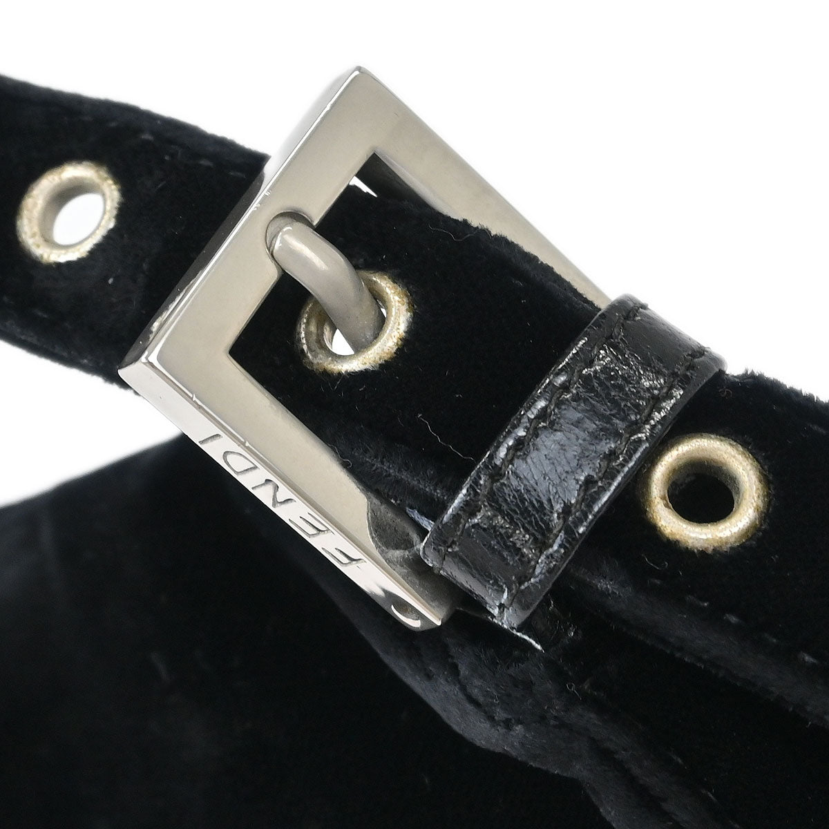 Fendi Black Velvet Handbag