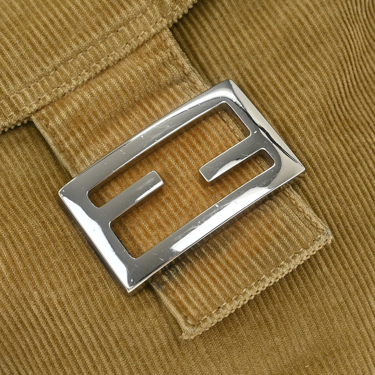Fendi Brown Cotton Handbag