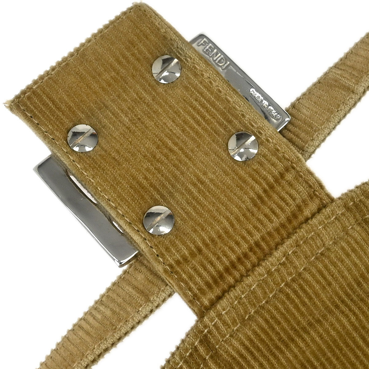 Fendi Brown Cotton Handbag
