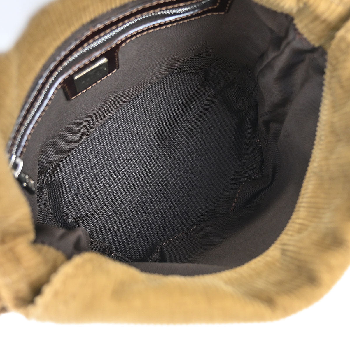 Fendi Brown Cotton Handbag