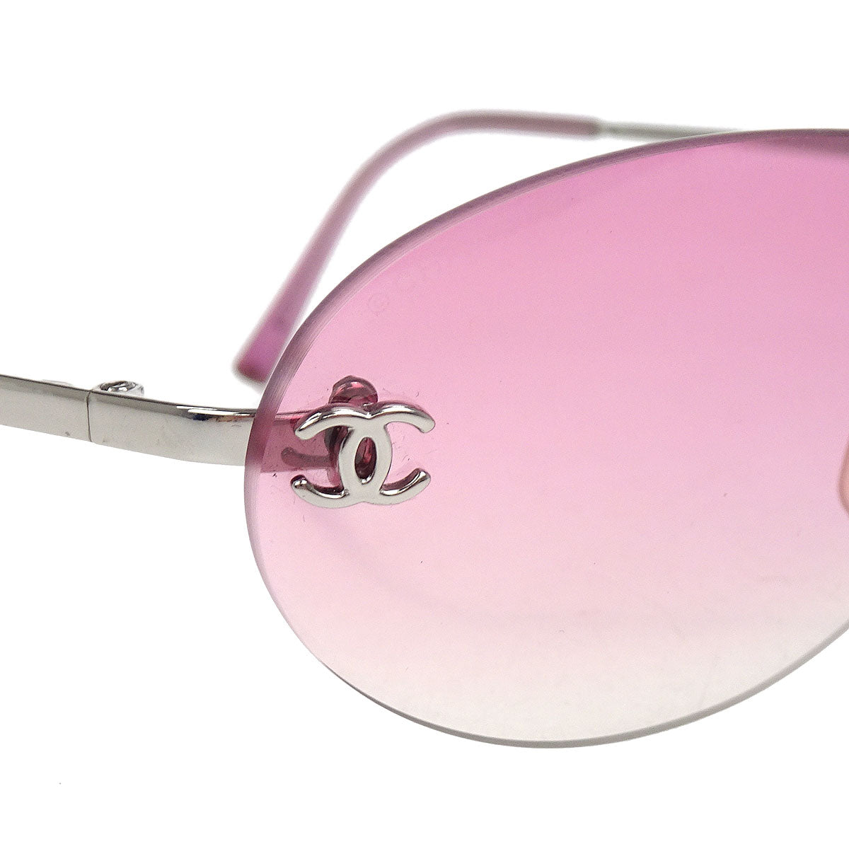 Chanel Sunglasses Eyewear Pink Small Good