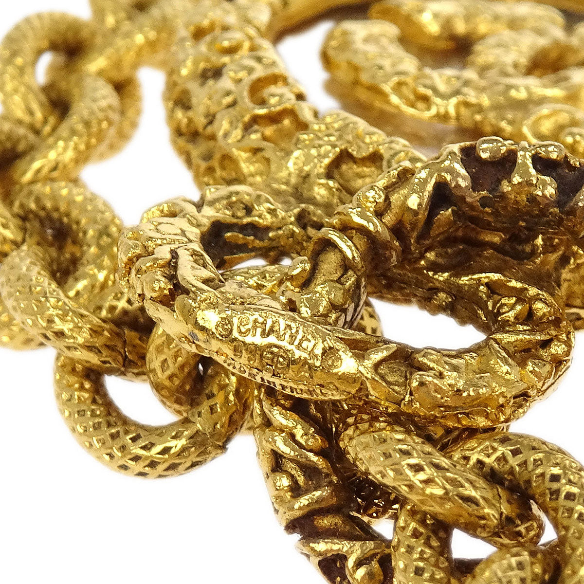 Chanel Gold Medallion CC Chain Pendant Necklace 93A