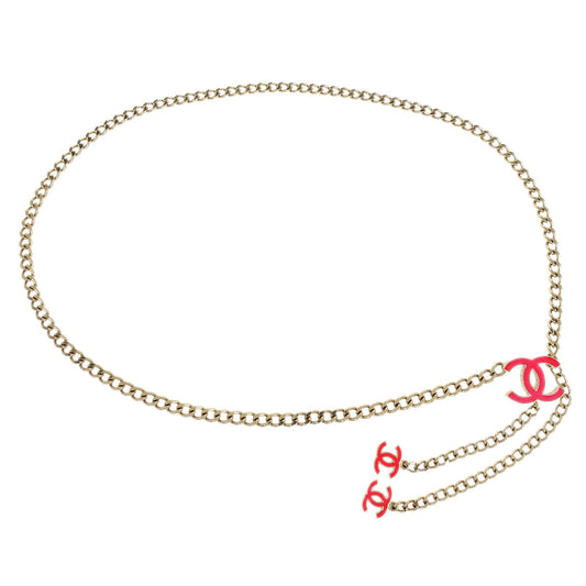 Chanel Chain Belt CC Gold Small Good 04A