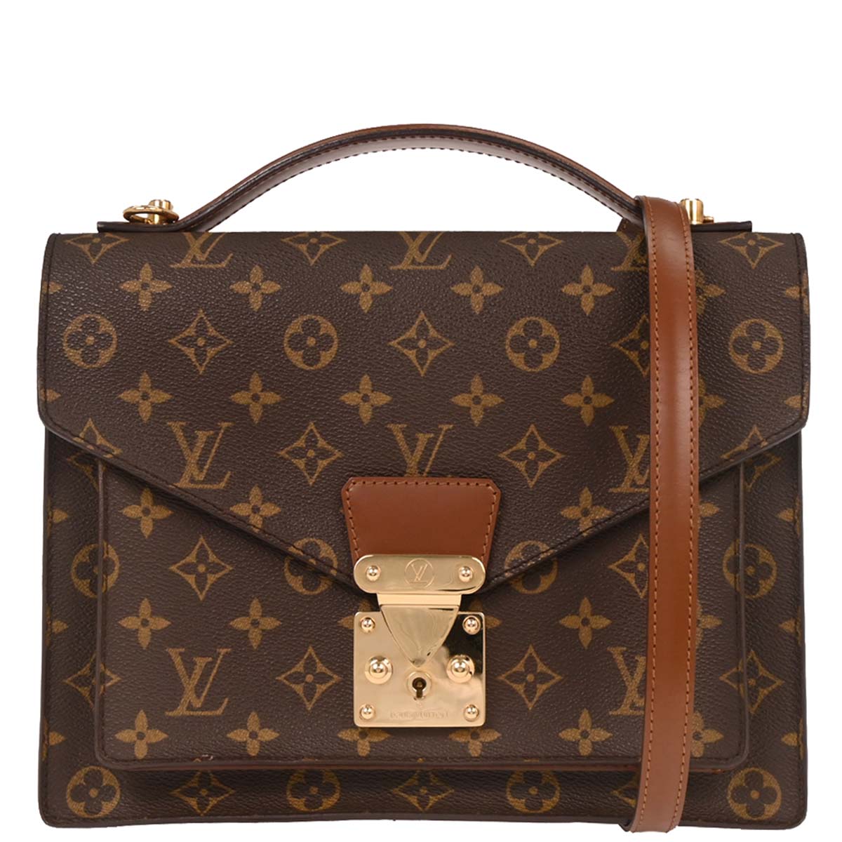 Louis Vuitton 2004 Monogram Monceau 28 Business Handbag M51185