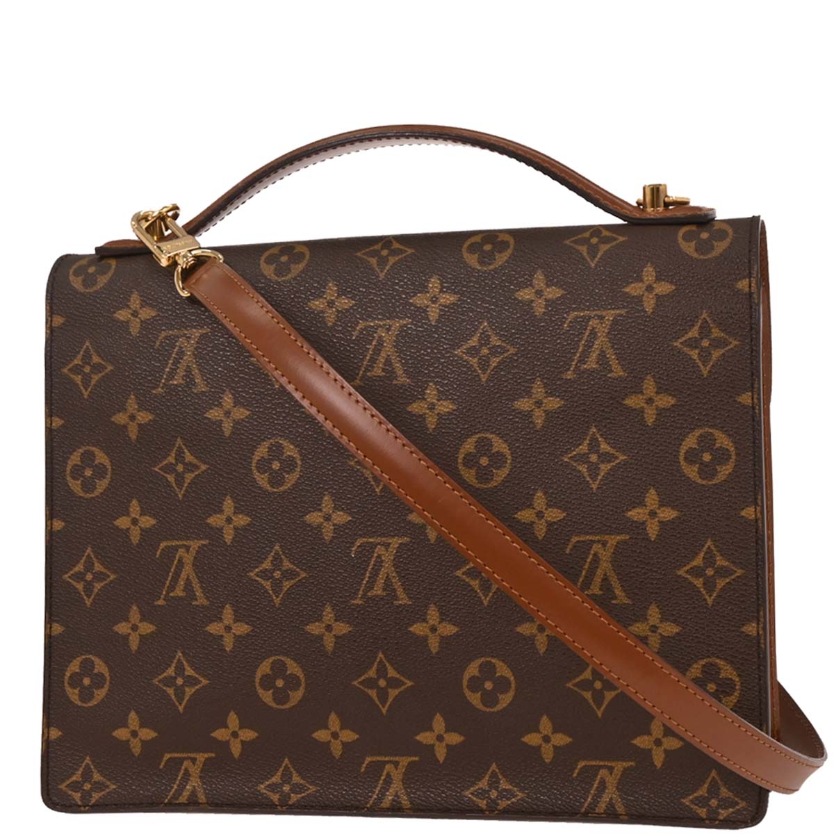 Louis Vuitton 2004 Monogram Monceau 28 Business Handbag M51185