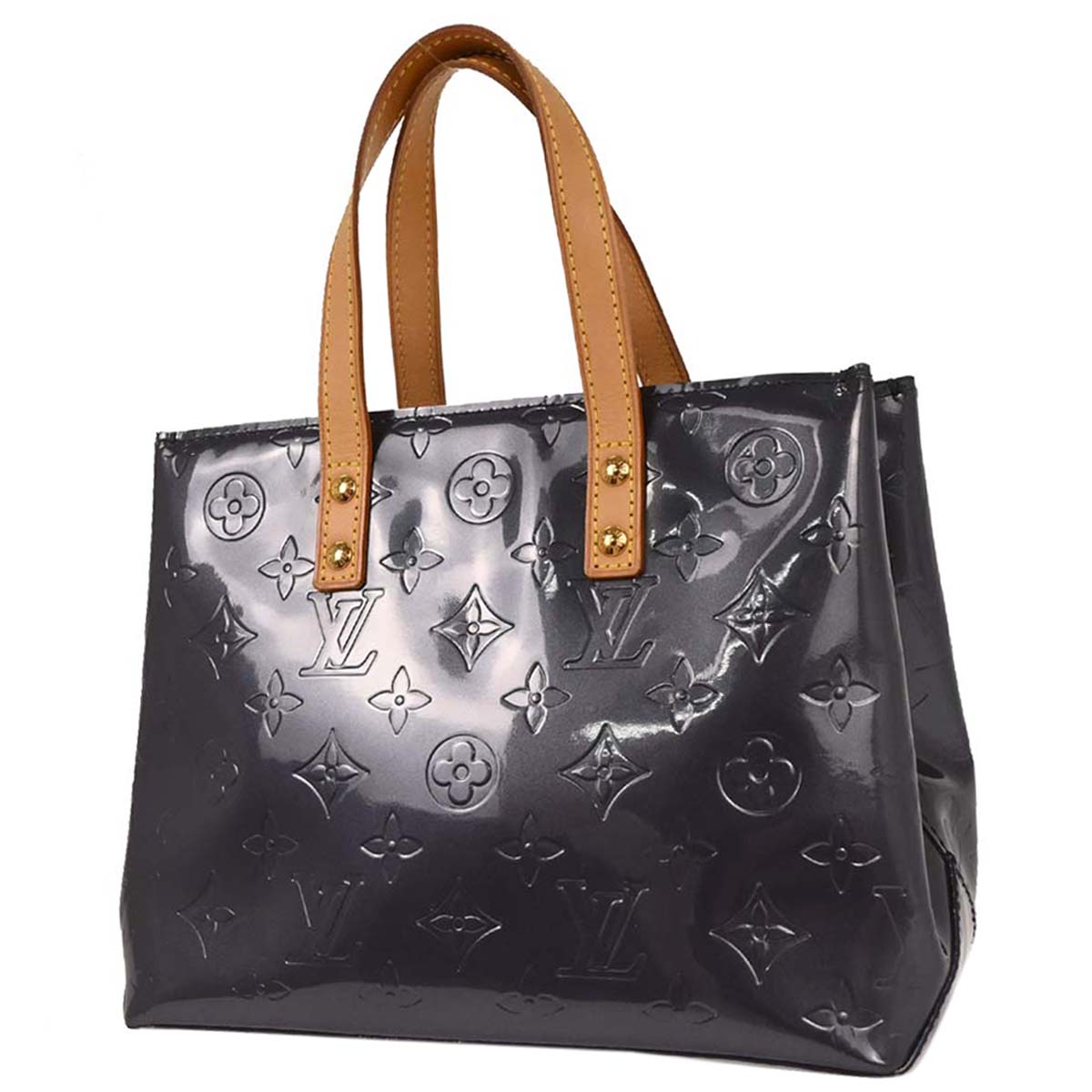 Louis Vuitton Blue Vernis Reade PM Tote Handbag M91335