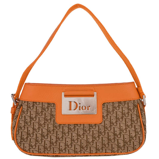 Christian Dior Orange Street Chic Trotter Handbag