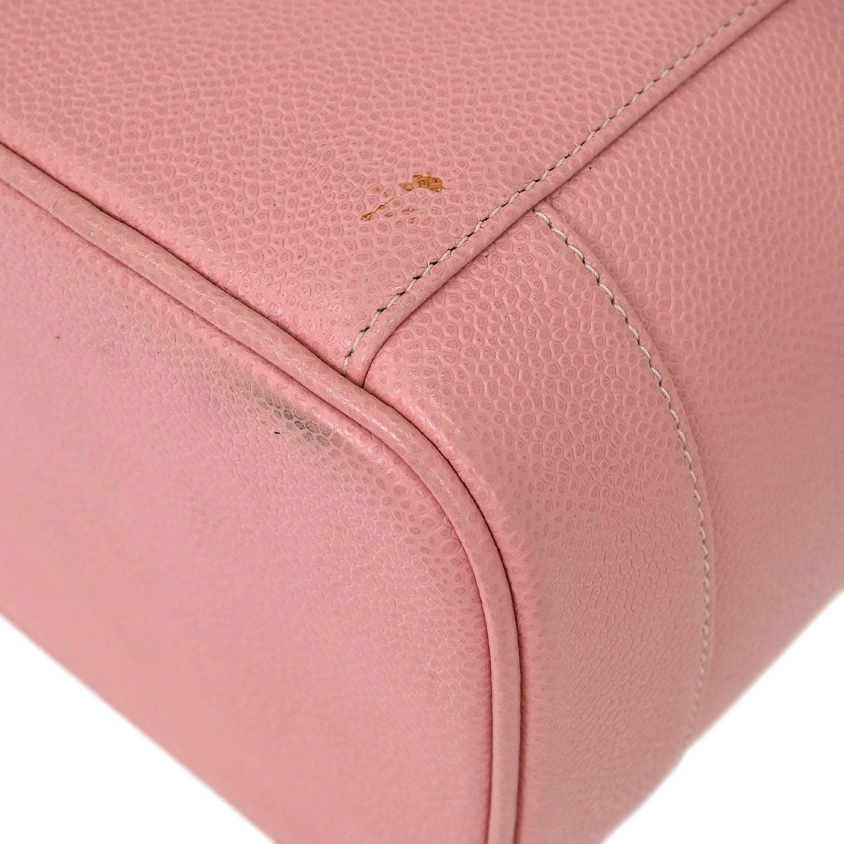 Chanel Pink Calfskin Timeless Vanity Handbag