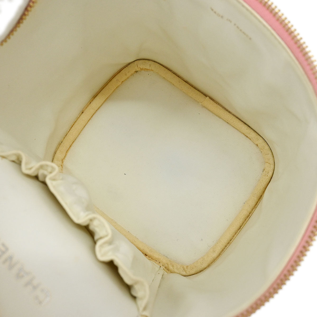 Chanel Pink Calfskin Timeless Vanity Handbag